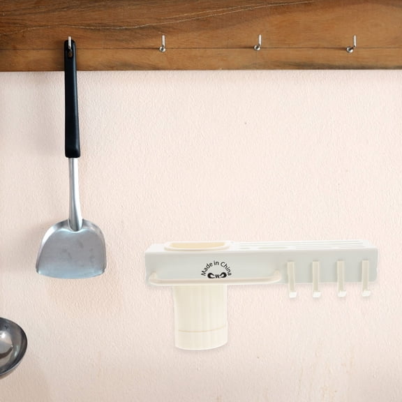 FELTECHELECTR Utensil Holder for Kitchen Utensils Wall Mounted Yellow Design for Kitchen Users 1Set