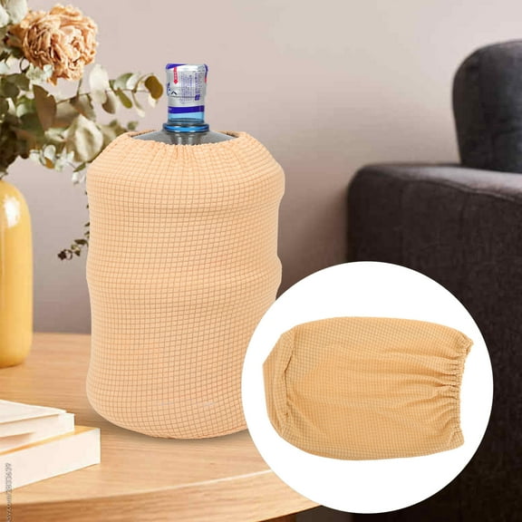 FELTECHELECTR Water Gallon Jug Cover 1Pcs Cylindrical Polyester Fiber Dustproof Protective for Home and Office Use