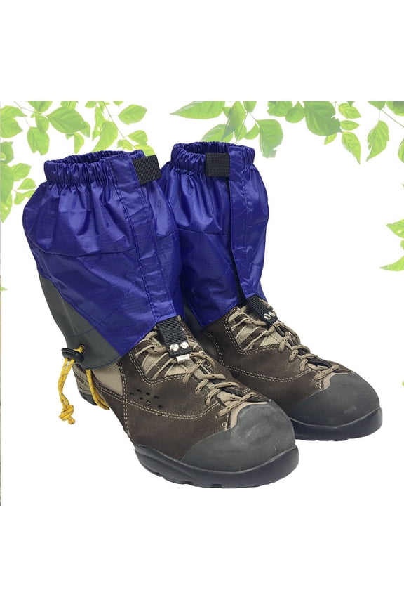 Waterproof Ankle Gaiters Hiking Boots Blue 1 Pair 7.9x7.9x8.7in