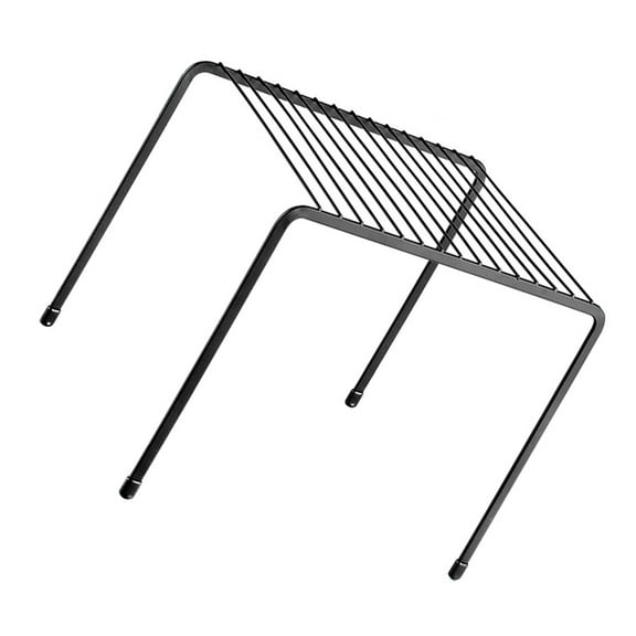 FELTECHELECTR Wire Stacking Shelf Iron Black 1Pc