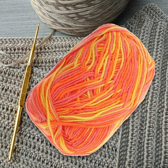 FELTECHELECTR Yarn Cotton Assorted Color Worsted-Weight Knitting Wool