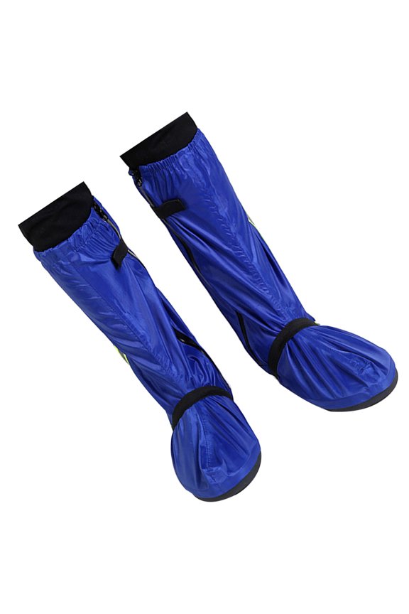 XXL Long Cylinder Outdoor Anti-Skid Shoe Cover in Blue for Men and Women 1 Pair