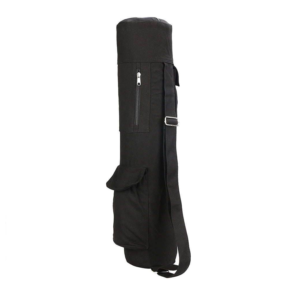 FELTECHELECTR Yoga Mat Carry Bag 1Pack Large Capacity Breathable Sling Bag For Gym And Home Use In Black Color