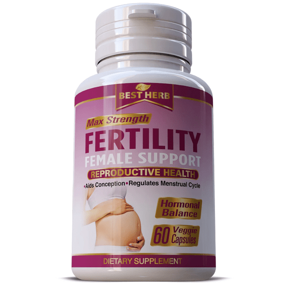 FEMALE FERTILITY AID SUPPORT REPRODUCTIVE NATURAL PREGNANCY SUPPLEMENT 60 CAPS