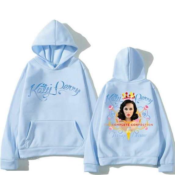 FEMBOY 2024 Katy Perry Global Tour Hooded Back Printing Fleece Hooded Sweatshirt Hip Hop Retro Clothes Casual Pullovers