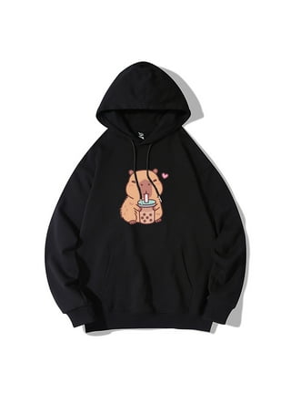 Milk print hoodie top
