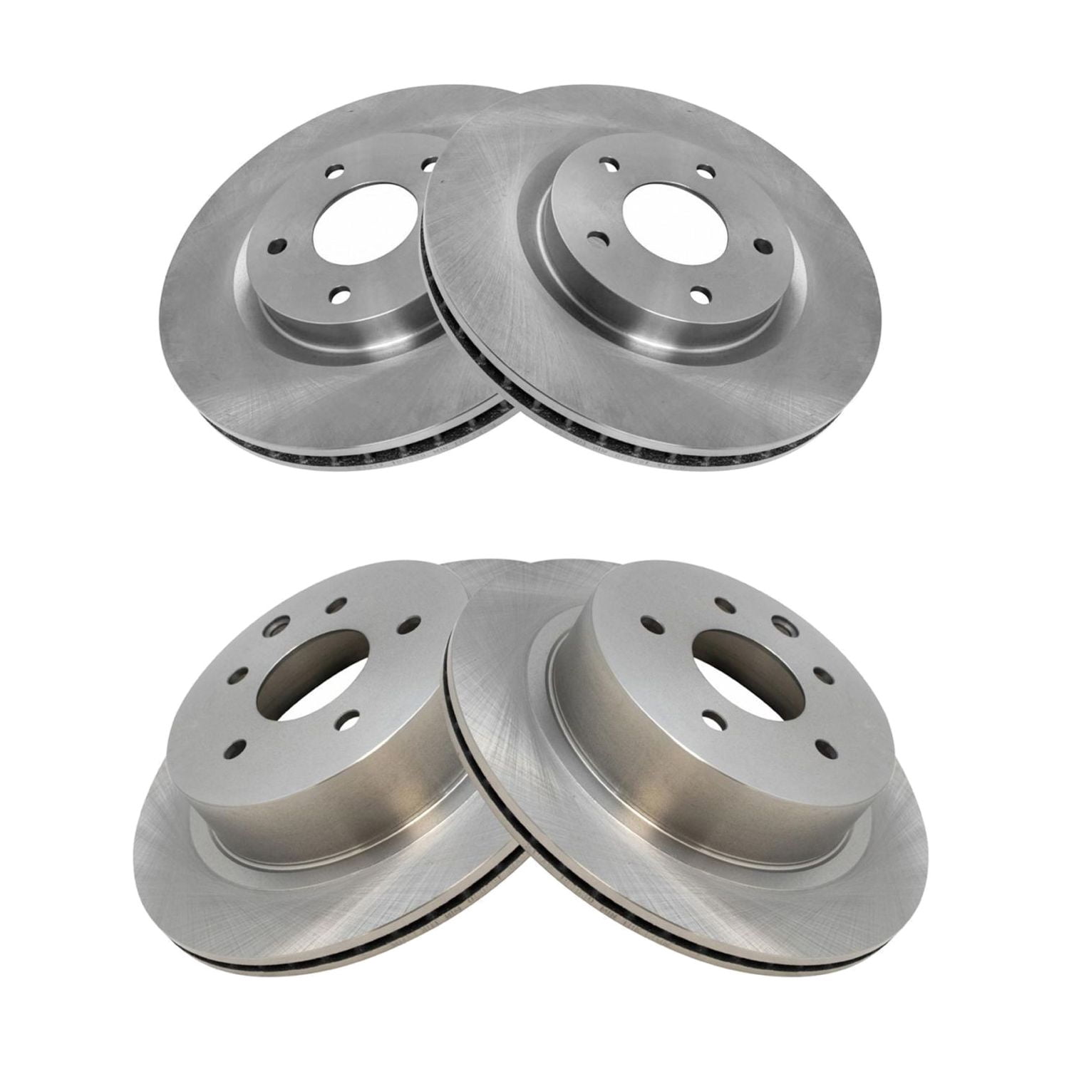 Selectable Disc Images FEMPRXZ Front & Rear Disc Brake Rotor Kit Set of 4 & Select 5 Lug-Wheel ...