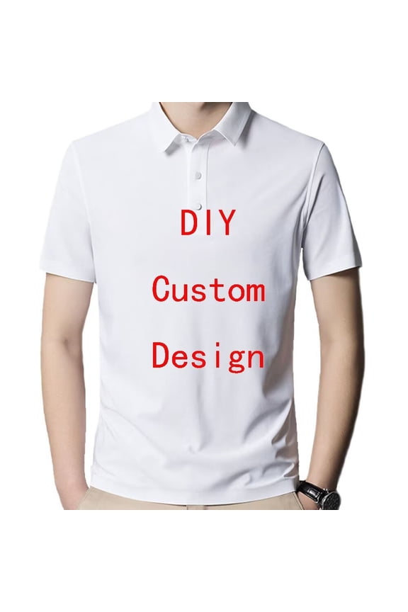 Add Your Own Text Design Custom Personalized Digitally Printed Adult Polo Girls' Short-Sleeve Polo