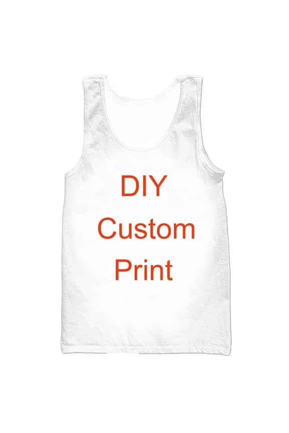 Men's Tank Top Summer Customized 3D Printing Tank Top Sports Sleeveless Round Neck T-shirt DIY Tank Top/Shirt