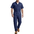 thumbnail image 1 of FEN AI Mechanic Jumpsuit for Men Overalls Short Sleeve Coveralls Mens Relaxed Fit Industrial Uniform, 1 of 10