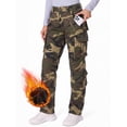 thumbnail image 1 of FEN AI Womens Work Pants with Fleece Lined Cotton Y2k Camo Cargo Pants Insulated Snow Ski Pants 12, 1 of 9