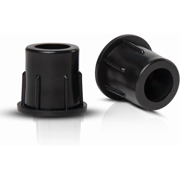 FENCE & DECK RITE Baluster Connectors for 3/4" Metal Balusters, Made with Black Polypropylene 3/4" Baluster connectors for Stairs & Decks Durable Stair Baluster Shoe (Pack of 50)