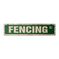 thumbnail image 1 of FENCING Vintage Plastic Street Sign foil gloves masks sport lames | Indoor/Outdoor |  30" Wide, 1 of 4