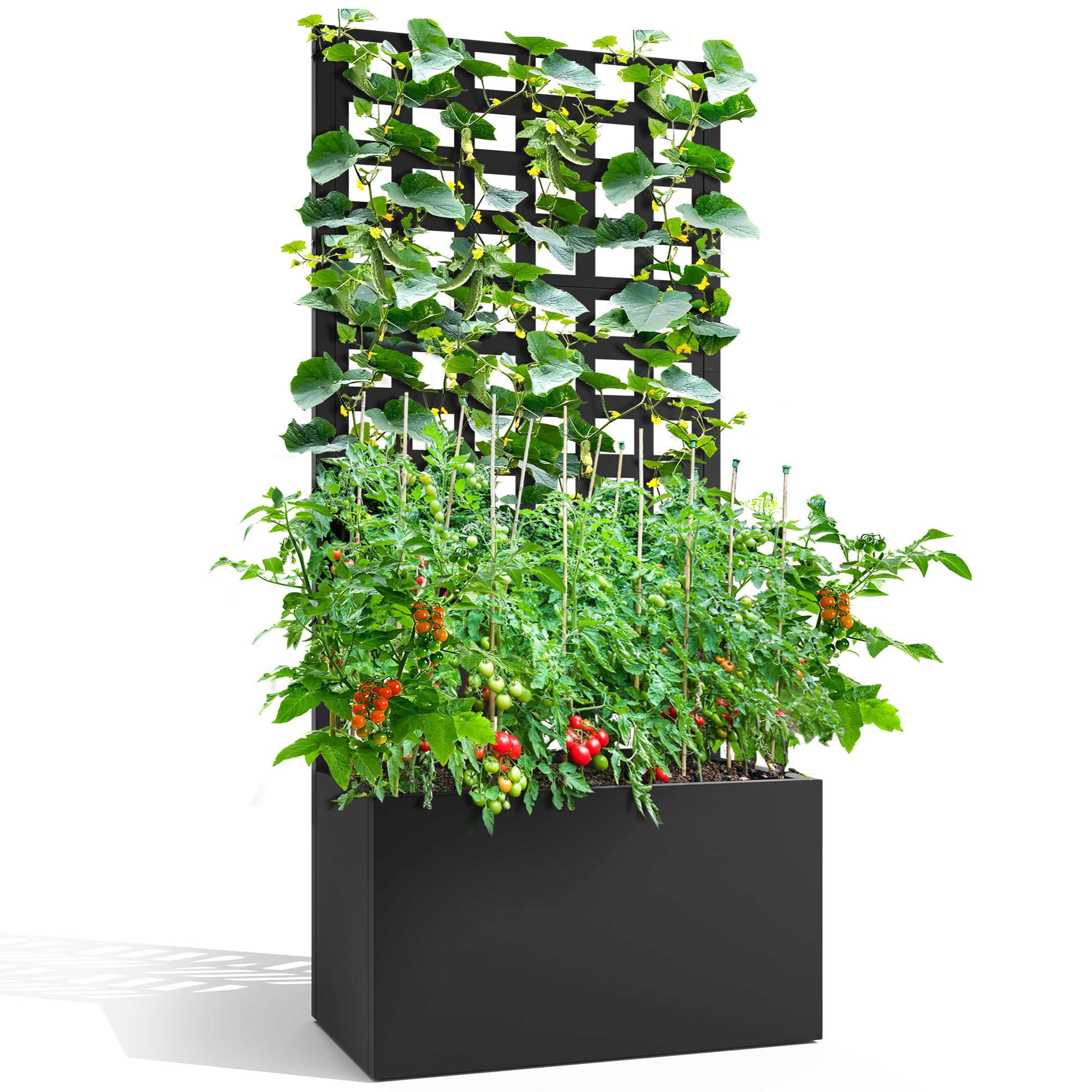 Gecheer Planter Box Raised Garden Beds Outdoor,Garden Raised Bed With