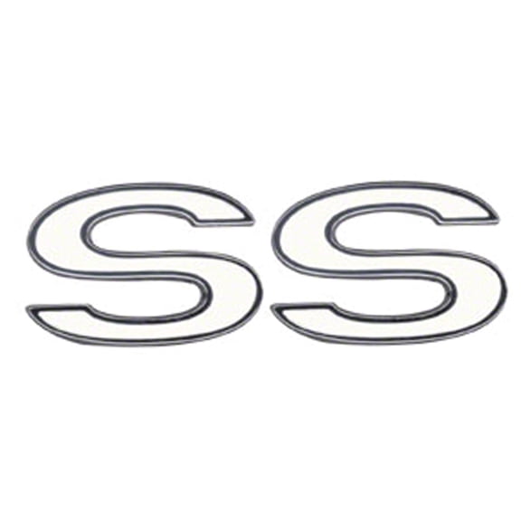 FENDER EMBLEM; 'SS'; 2 REQUIRED