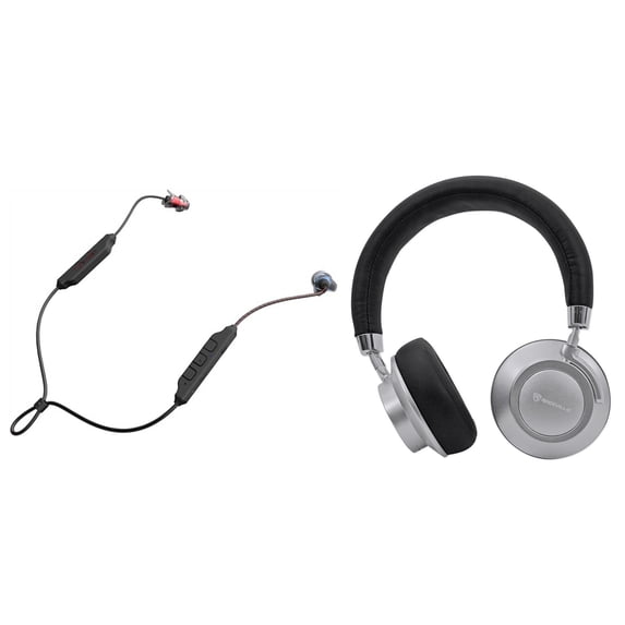 FENDER PureSonic Wireless APTX Bluetooth IPX4 In-Ear Earbuds+Free Headphones
