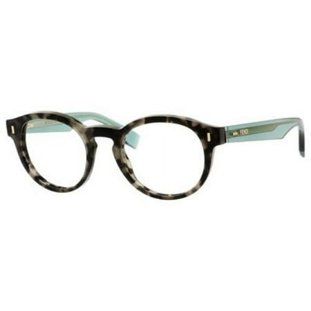 FENDI Eyeglasses 0028 07OF Gray Spotted / Green 48MM