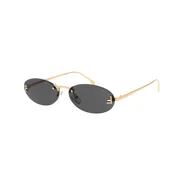 FENDI FE 4075 US 30A Shiny Crystal Endura Gold Grey Lens Women Sunglasses New