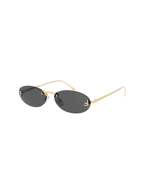 FE 4075 US 30A Shiny Crystal Endura Gold Grey Lens Women Sunglasses New