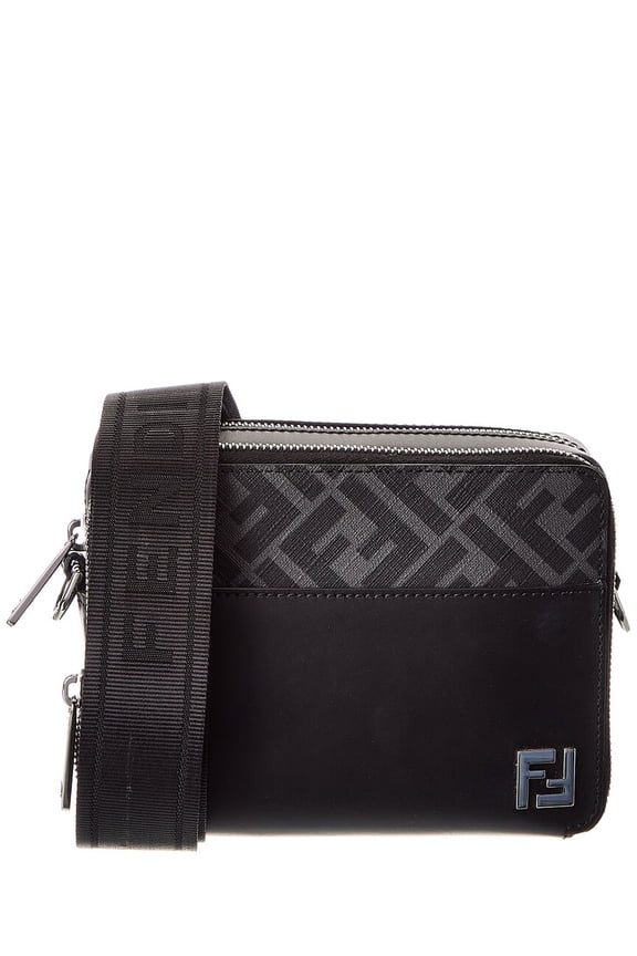 Squared FF & Leather Camera Case Organizer, Black