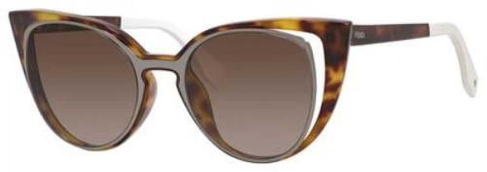 FENDI Sunglasses 0136 S 0NY2 Ruthenium Havana 51MM Walmart