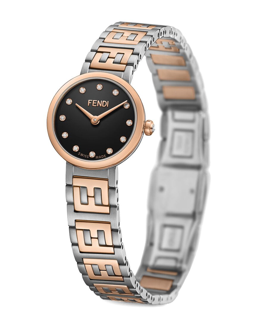 FENDI　WATCH　腕時計　レディース Fendi Square Face Leather Strap Watch | Neiman Marcus