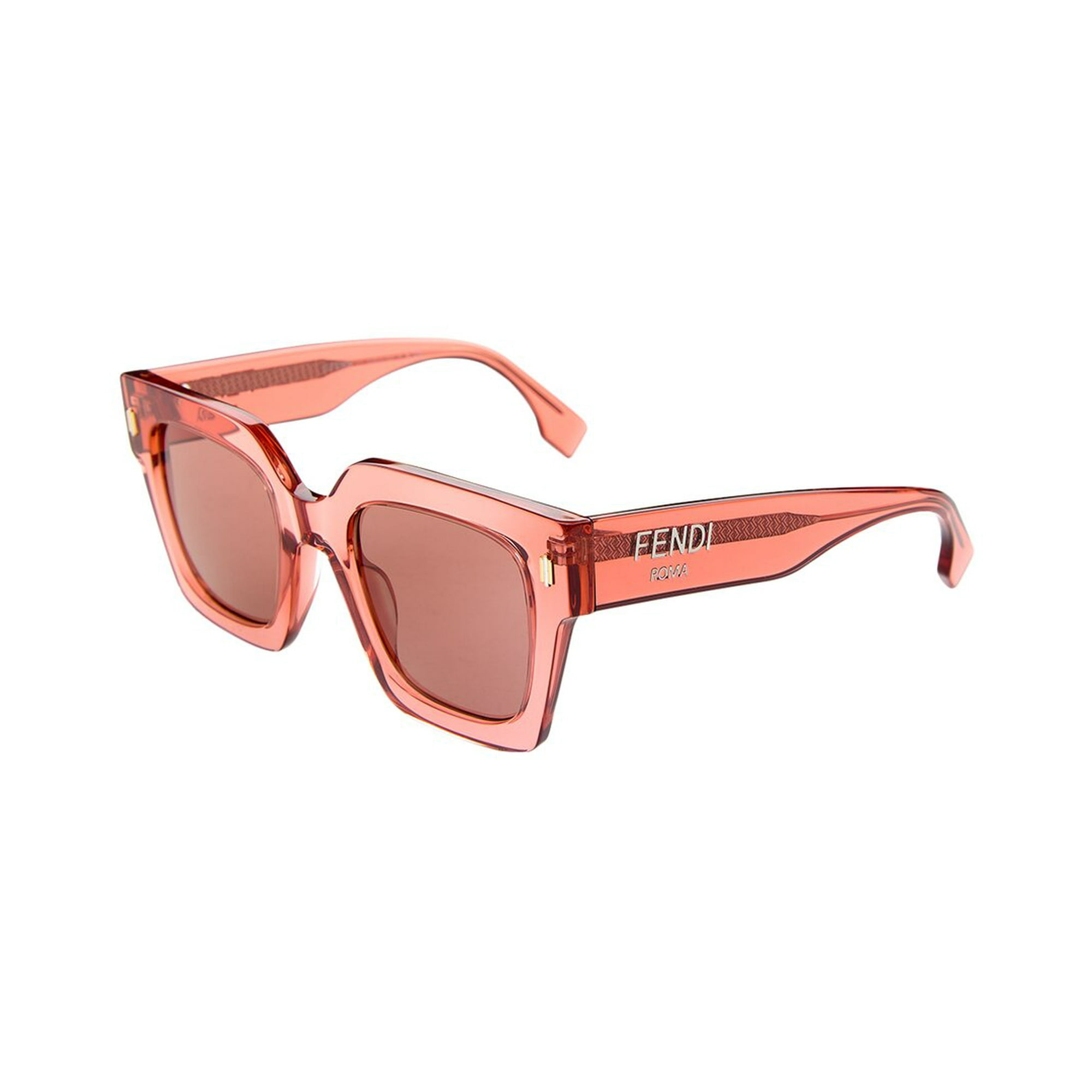 FENDI Women's FE40101I 50mm Sunglasses, Pink