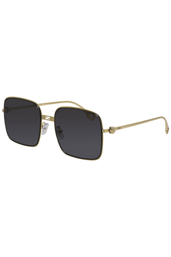 FE40123U 30A 55mm Square Sunglasses Women's Shiny Endura Gold