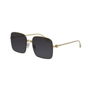 Fendi FE40123U 30A 55mm Square Sunglasses Womens Shiny Endura Gold
