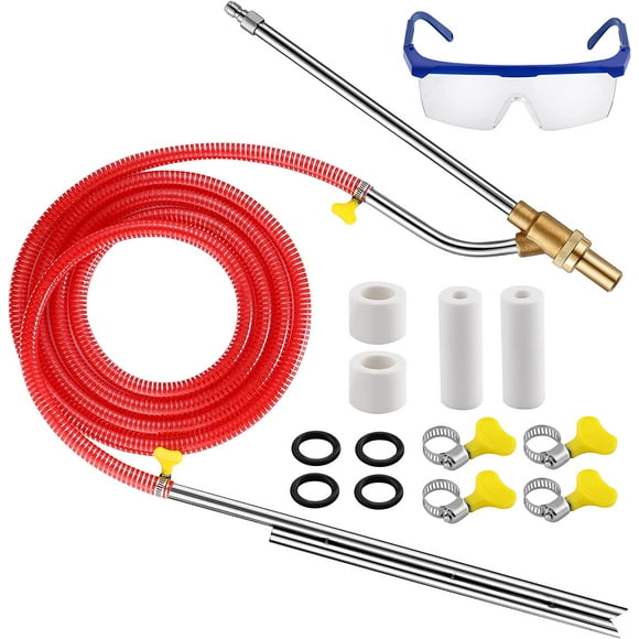FENG PAI Pressure Washer Sandblasting Kit - 5000 PSI Wet Sand Blaster Attachment for Pressure Washer, 1/4 Inch Quick Connect with Replacement Nozzle Tips