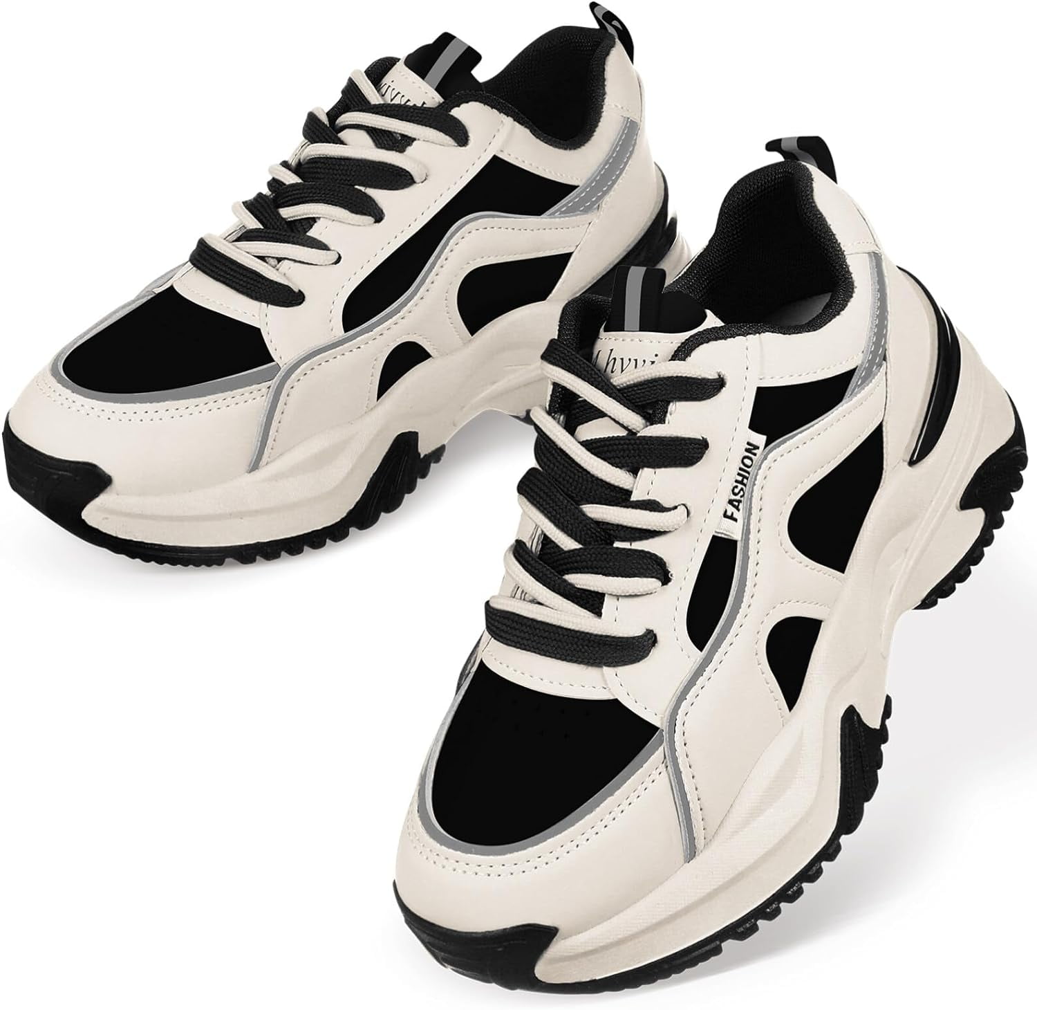 FENG1 Pair Sports Shoes for Womens Khaki Sneakers Tennis Shoes Athletic