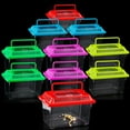 FENG10 Pack Plastic Reptile Carrier Tarantula Enclosure Snake Breeding