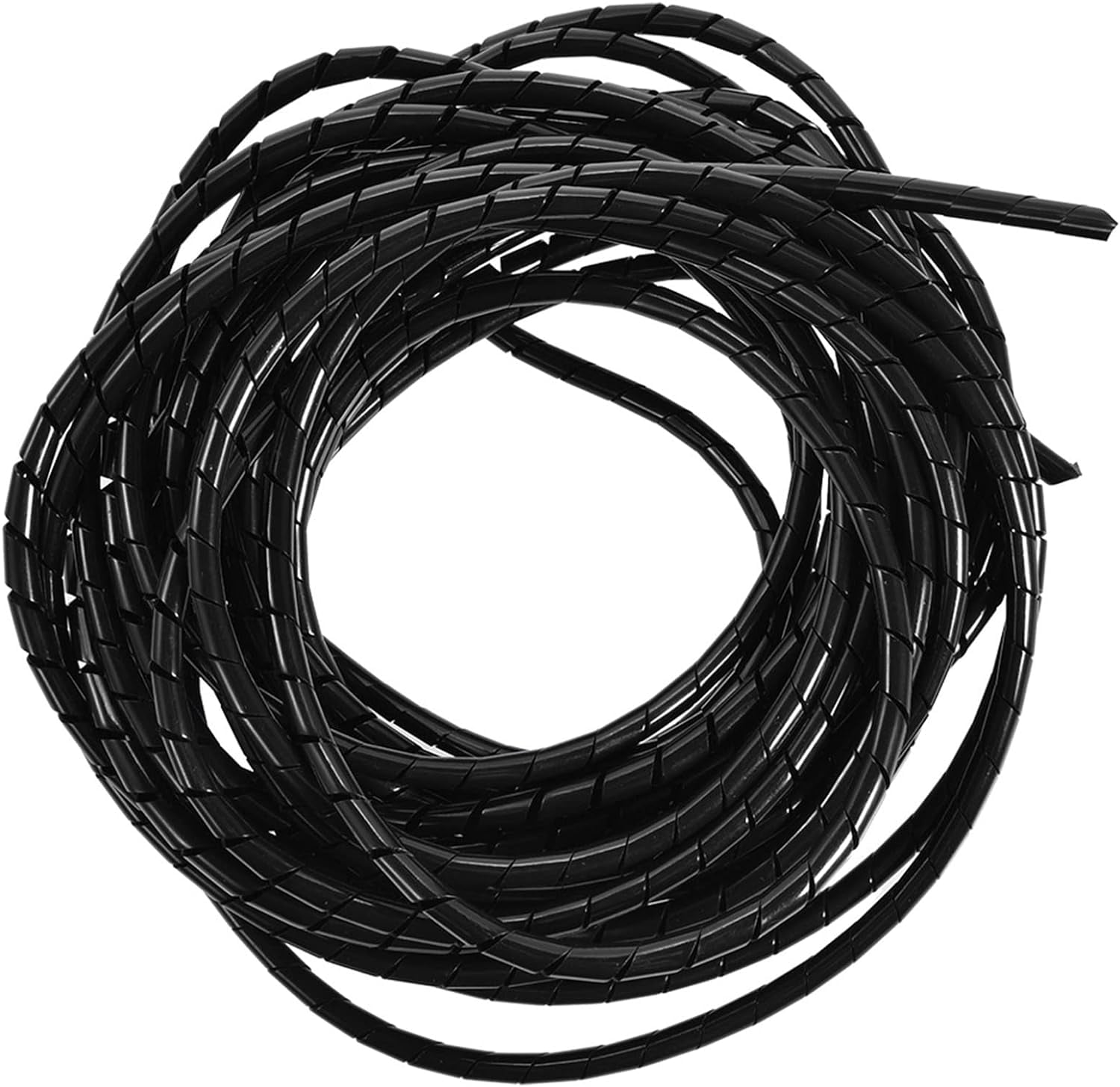 FENG10m Spiral Cable Wrap Tidy Hide Binding Wire Management 6mm Black