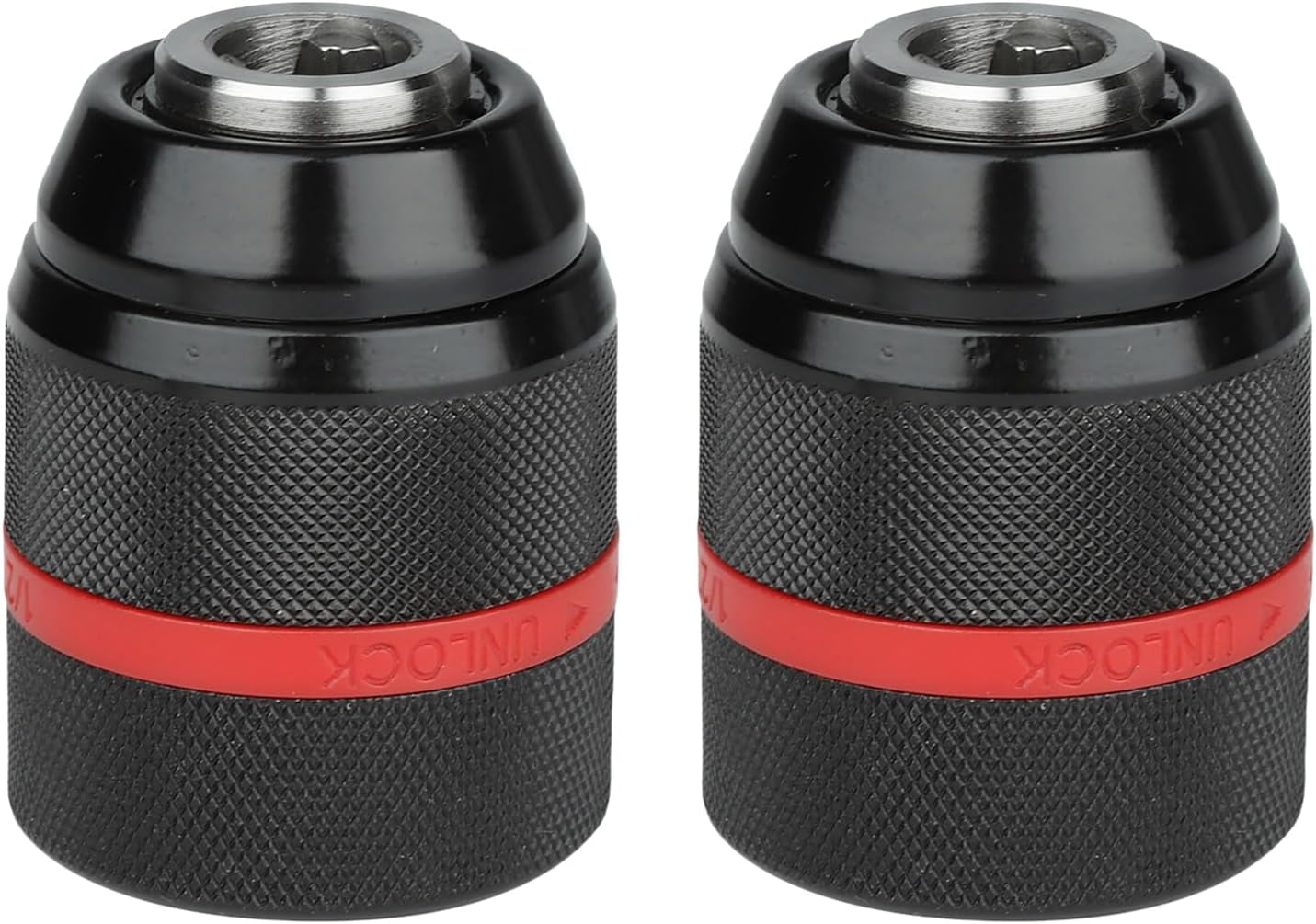 FENG2 PCS Keyless Hand Drill Chuck, 1/220UNF Mount 213mm Selftighten