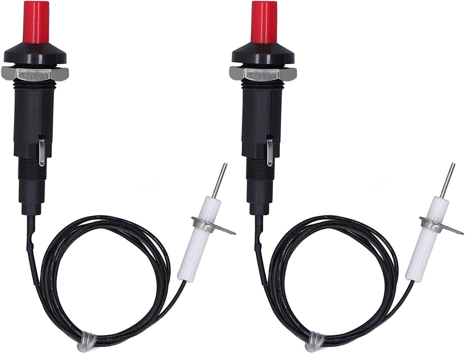 FENG2 Set Piezo Spark Ignition Kit, 1 Out 2 Propane Push Button Igniter