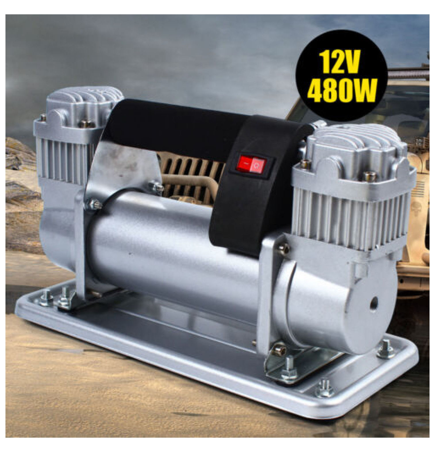 FENG20 150 PSI 12V Portable Heavy Duty Car Tyre Air Pump Air Compressor