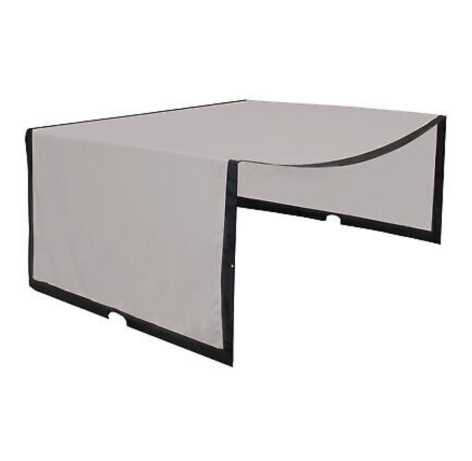 Gray 9x12 Foot Polyester Retractable Pergola Canopy Shade