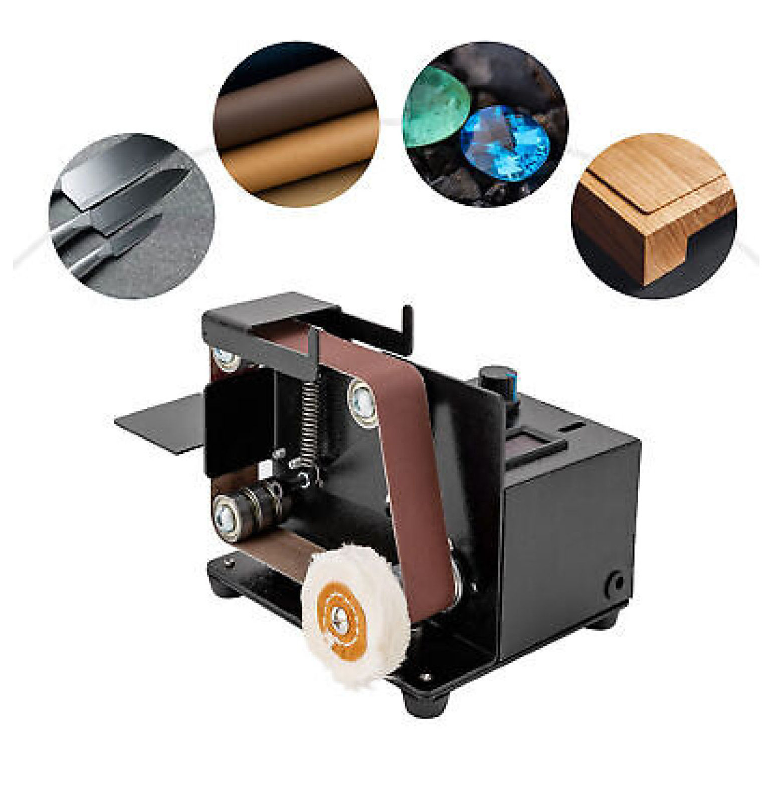 FENG20 Electric Mini Belt Sander Grinder Wood Polishing Machine Tool