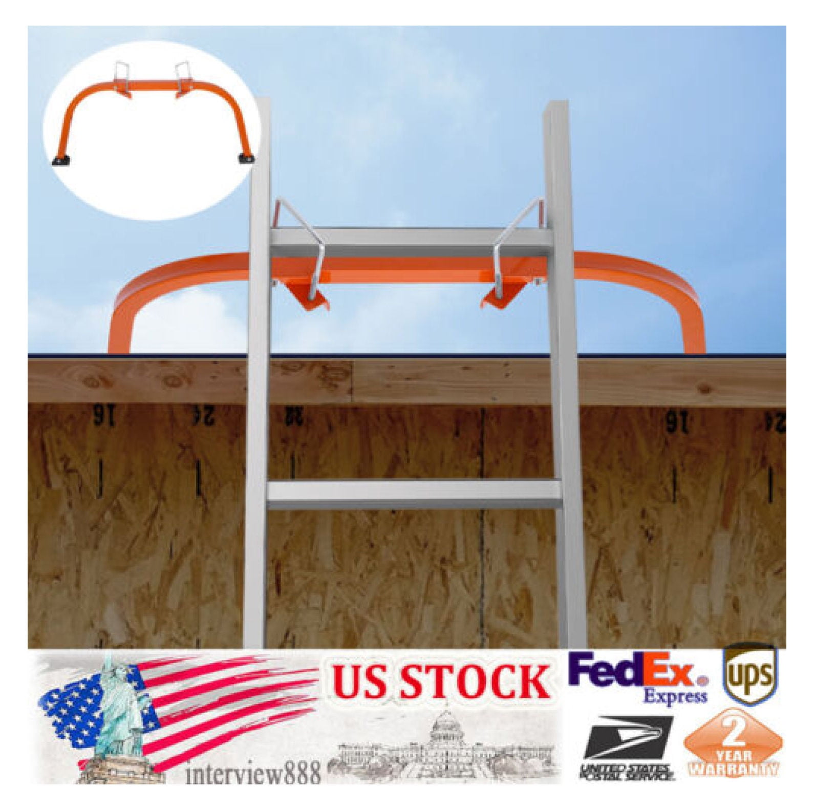 FENG20 Ladder Stabilizer Standoff Extra Safety Clean Window Roof s