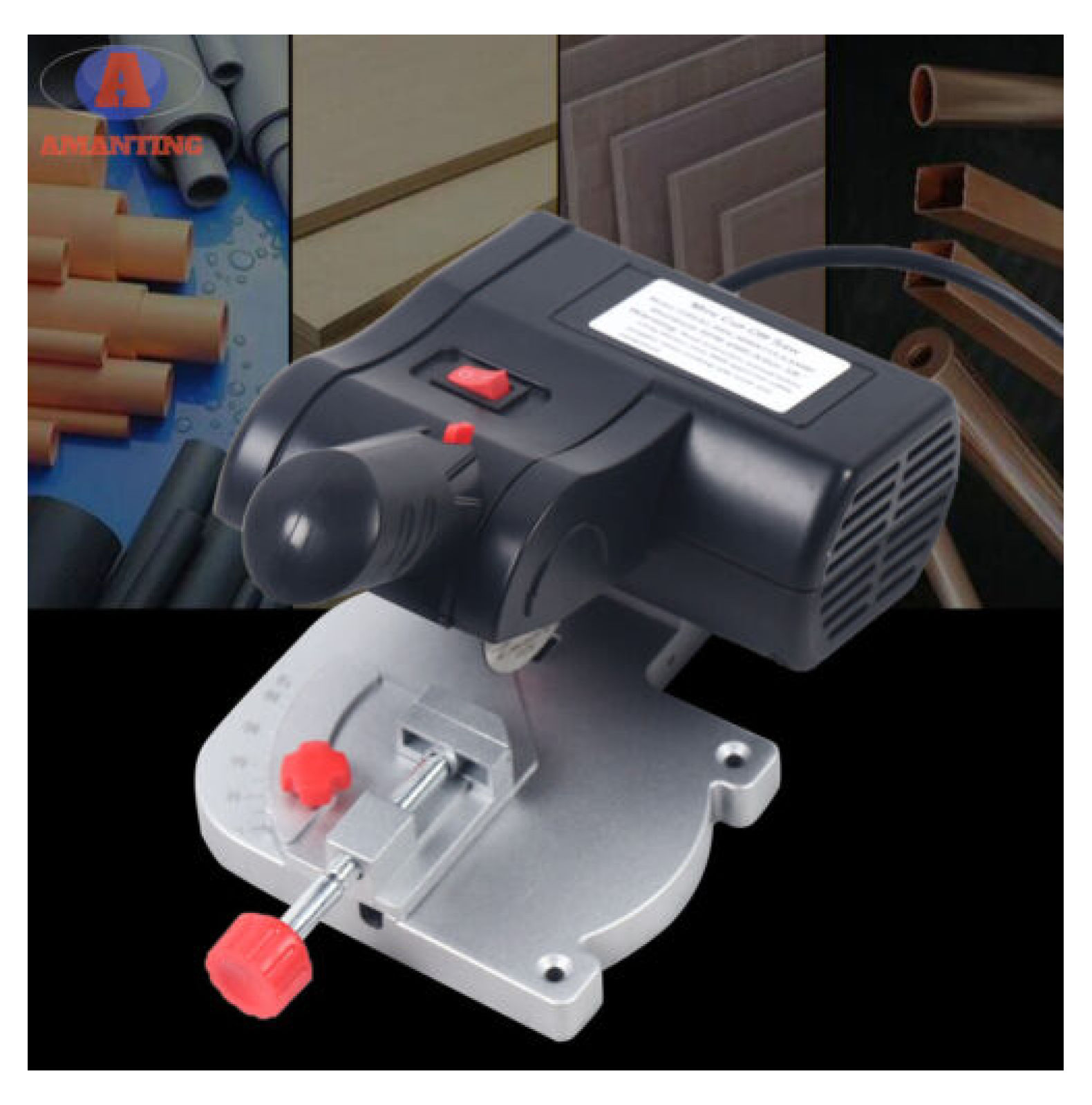 FENG20 Mini Bench Top CutOff Chop Saw DIY metal wood Cutting Tool w/ 2