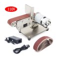 FENG20 Mini Electric Belt Sander Grinder Horizontal Belt Polishing