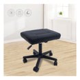 FENG20 Office Foot Stool with Wheels, Height Adjustable Rolling Leg