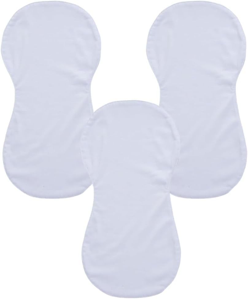 FENG3 pcs Sublimation Blank Burp Cloth Spit Up Burping Rags Bibs Rags