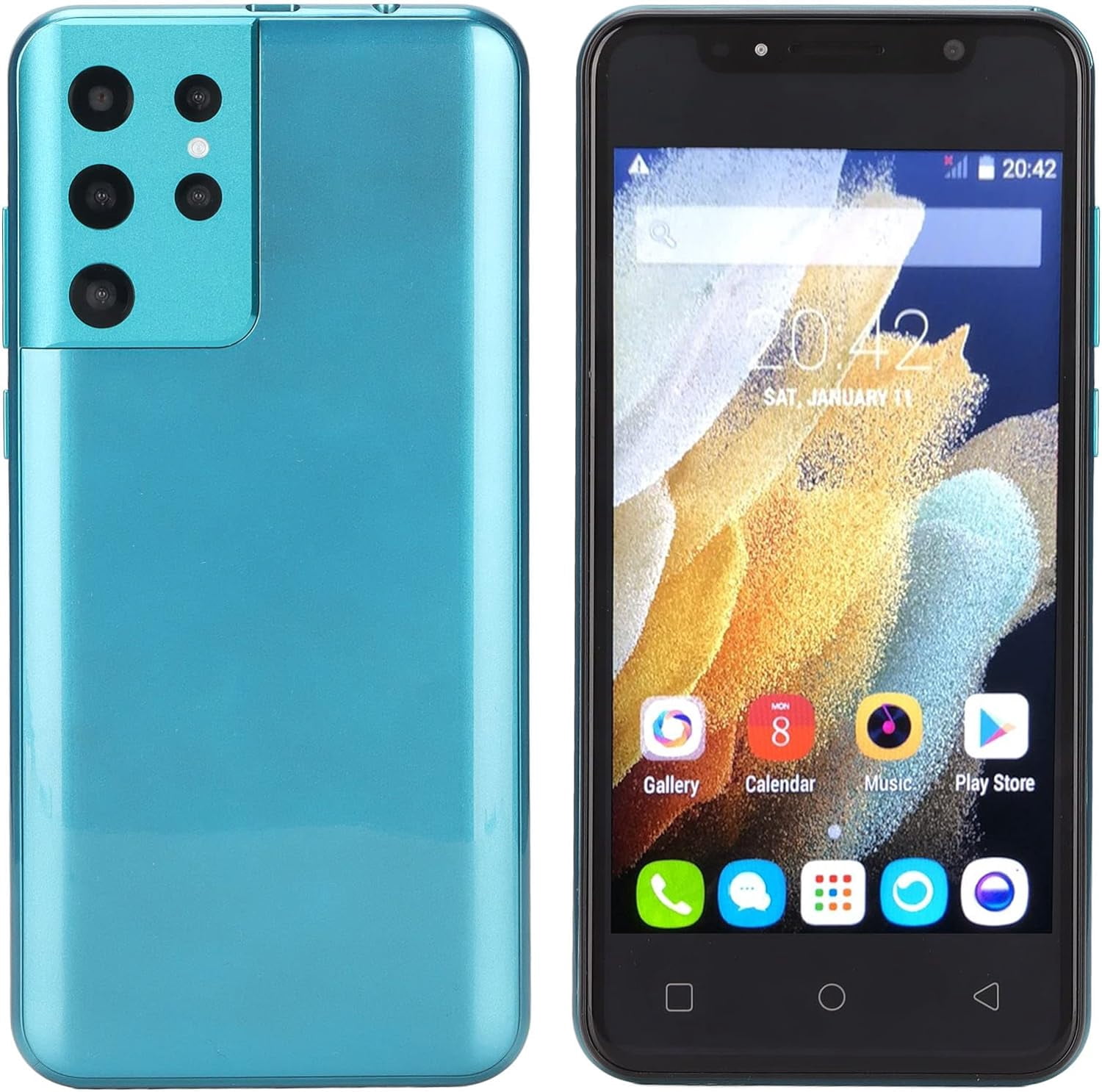 FENG6.1 Inch Unlocked Smartphone - 1440x3200 High Definition Plus Screen, Rugged Cell Phone for 11, Facial Recognition, 12GB RAM + 512GB ROM, 5000mAh Lasting Battery-240810