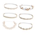 FENG6pcs Elastic Headband Hairband Hair Ties for Gold Hair Accessories