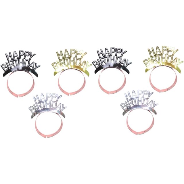 FENG6pcs Happy Birthday Headband Happy Birthday Hats for Toddler