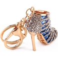 FENGDecorative Keychain High Heel Pendant Keychain Alloy Shoe Crystal