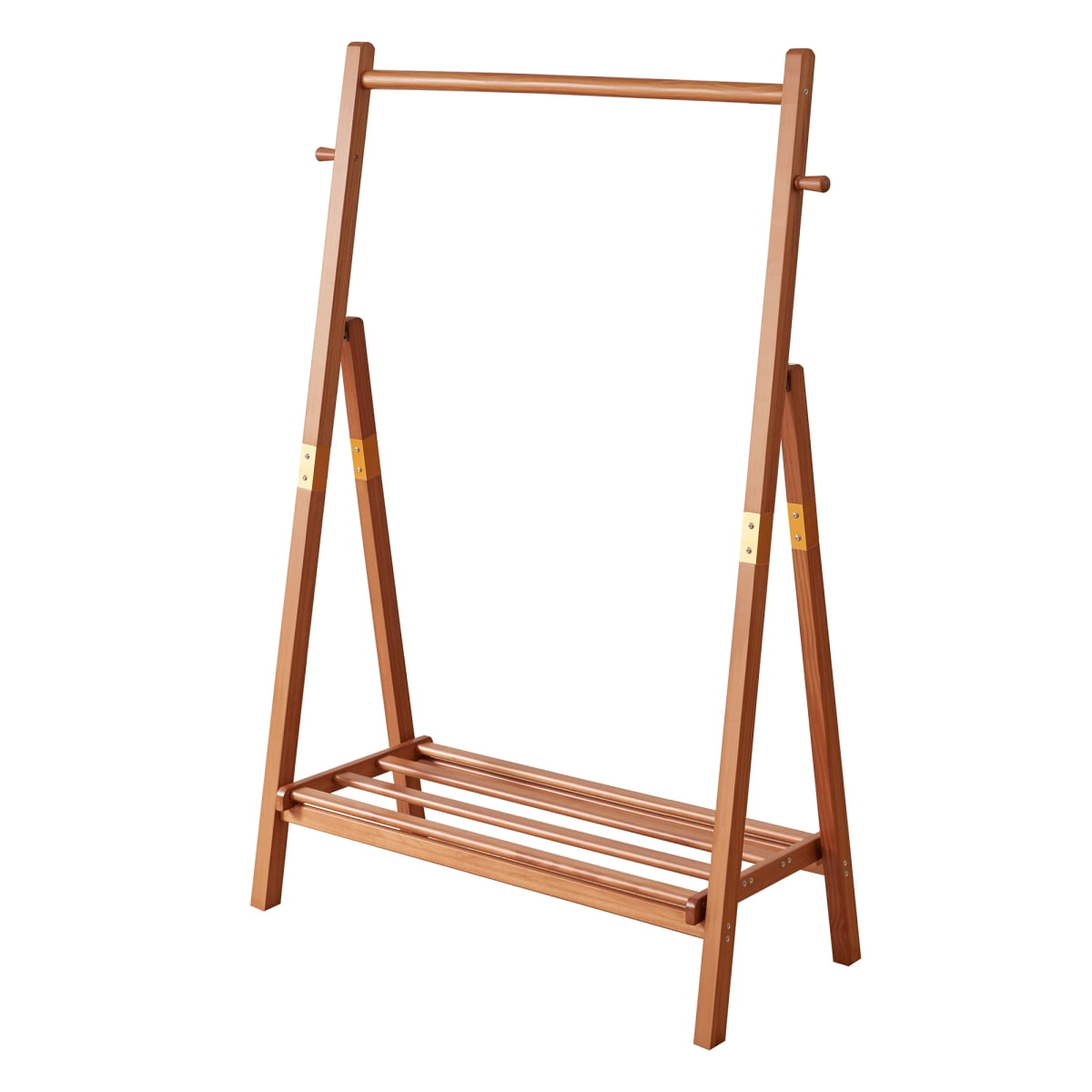 FENGFAN A Shaped Solid Pine Wood Clothes Rack Heavy Duty Folding ...