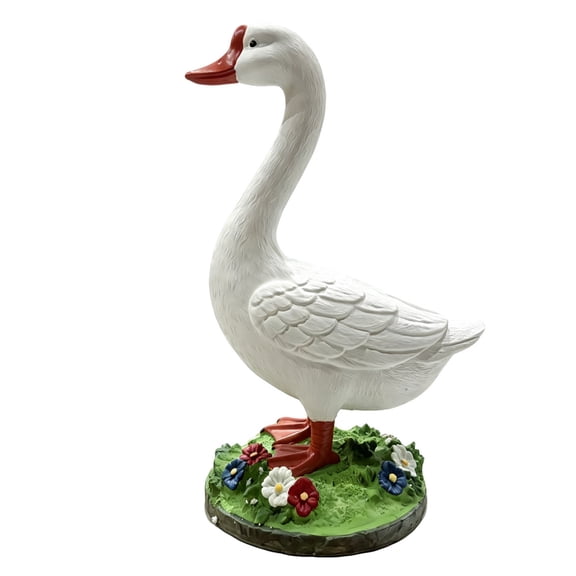 FENGFAN DIY Paintable Goose Garden Statue Magnesia 20 inch 1 Pack