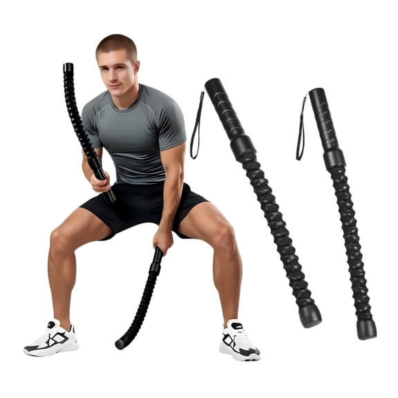FENGFAN Upgraded Coated Cordless Battle Style Ropes Thick Steel Spring Non Slip Handle 20 Inch Single Pack
